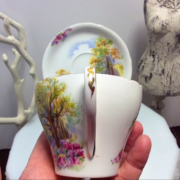 💖Vintage Rare Shelley England’s Charm teacup + saucer - Picture 4 of 11